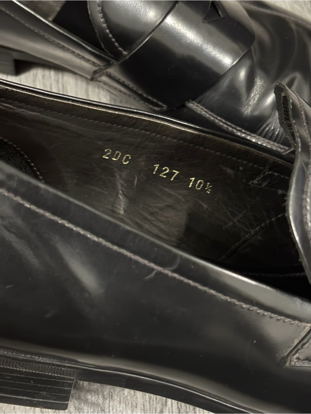 Prada Black Leather Penny Loafers - Picture 7 of 11